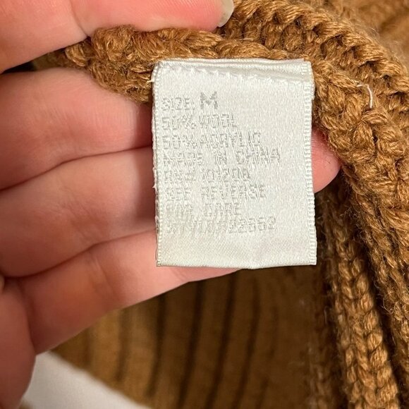 Soft Surroundings Sweater Brown Knit Short Sleeved Women Size Medium - Picture 3 of 5